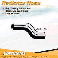 1 x Upper Radiator Hose 34 x 230mm for Mazda 323 FA 1300 808 TC 1.3L 8V 70-78