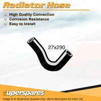 Superspares Upper Radiator Hose 27 x 290mm for Datsun 521 Pick Up 1.3L 4 cyl 8V