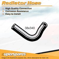Upper Radiator Hose 38 x 340mm for Toyota Landcruiser HJ45R 3.6L 6 cyl 77-80