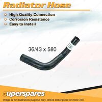 1 x Lower Radiator Hose 36/43 x 580mm for Toyota Landcruiser HJ60R HJ61R 4.0L