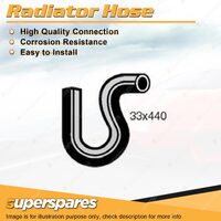1 x Upper Radiator Hose 33mm x 440mm for Holden Camira JD 1.6L 1.8L 1984-1987