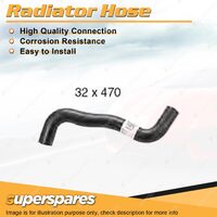 1 x Lower Radiator Hose 32mm x 470mm for Holden Nova LE LF 1.4L 1.6L 1989-1997