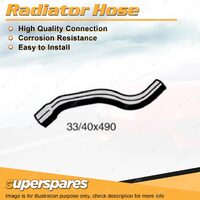 1 x Lower Radiator Hose 33/40 x 490mm for Holden Astra TR 1.4L 1.6L 1994-1999