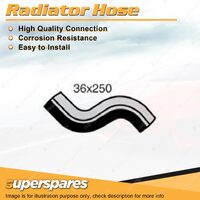 Upper Radiator Hose 36mm x 250mm for Holden Jackaroo U8 3.0L 4 cyl 1998-2004