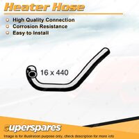 1 x Superspares Heater Hose 16 x 440mm for Ford Courier PE 2.6L 4 cyl SOHC 12V