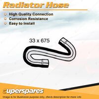 1 x Upper Radiator Hose 33mm x 675mm for Holden Astra TS 1.8L 4 cyl DOHC 16V