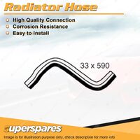 1 x Lower Radiator Hose 33mm x 590mm for Daewoo Kalos T200 1.5L 4 cyl 8V Auto