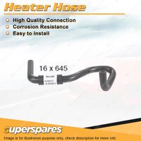 1 x Heater Inlet Hose 16mm x 645mm for Isuzu D-MAX TF 3.0L 4 cyl DOHC 2012-On