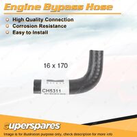 1 x Engine Bypass Hose 16mm x 170mm for Subaru Brumby 1.8L Water Pump to Pipe