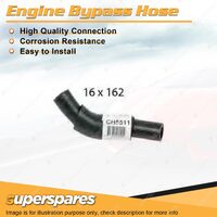 Superspares Engine Bypass Hose 16 x 162mm for Isuzu D-MAX TF 3.0L 4 cyl 2012-On