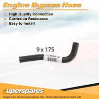 Superspares Engine Bypass Hose 9 x 175mm for Isuzu D-MAX TF 3.0L 4 cyl 2012-On