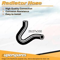 Upper Radiator Hose 26/27 x 330mm for Datsun 1000 1.0L 4 cyl OHV 03/1967-06/1970