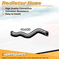 1 x Lower Radiator Hose 45mm x 530mm for Ford Fairlane ZH 4.9L 302ci 1976-1979