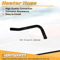 Superspares Heater Hose for Holden Gemini TC TX 1.6L Manifold to Heater Valve