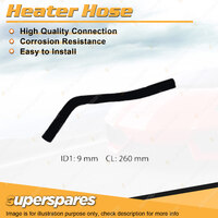 Superspares Heater Hose for Holden Jackaroo L1 2.8L 4 cyl SOHC To Pipe 1988-1992
