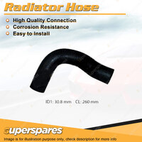 Superspares Lower Radiator Hose for Kia Rio BC 1.5L 4 cyl DOHC 16V MPFI 260mm