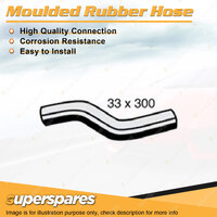 Superspares Top Hose Rubber Hose Length 300mm x Inside Diameter 33mm