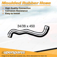 Superspares Top Hose Length 450mm Inside Diameter 34mm Bell ID 38mm