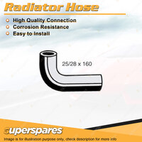 Superspares Lower Radiator Hose Length 160mm Inside Diameter 25mm Bell ID 28mm