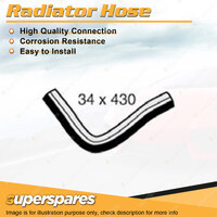 Superspares Upper Side Radiator Hose Length 430mm Inside Diameter 34mm
