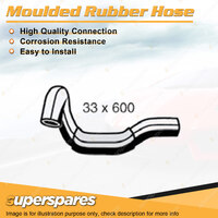 Superspares Top Hose Rubber Hose Length 600mm x Inside Diameter 33mm