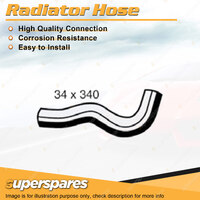 Superspares Upper Side Radiator Hose Length 340mm Inside Diameter 34mm