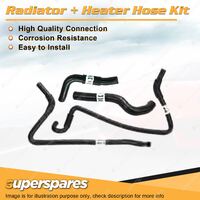 Superspares Radiator + Heater Hose Kit for Nissan Patrol GQ Y60 4.2L TD42 12V