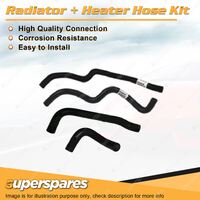 Radiator + Heater Hose Set for Subaru Brumby 1.8L 4 cyl EA81 80-94