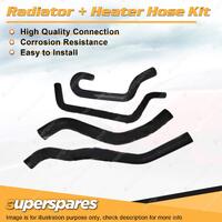 Radiator & Heater Hose Kit for Daihatsu Charade G100 1.0L 1987-1993 Manual