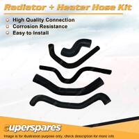 Radiator & Heater Hose Kit for Holden Camira JD 1.6L 16JH 1984-1986 Auto