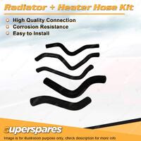 Radiator & Heater Hose Kit for Holden Astra LC 1.6L E16 1986-1987 Manual