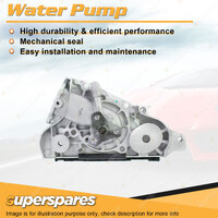 Superspares Water Pump for Mazda 323 BJ10 1.6L DOHC 16V ZMD 4Cyl Petrol 98-01