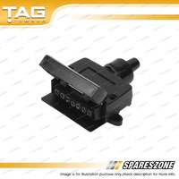 TAG 7 Pin Flat Plugs Socket - Suits Vehicle Side of Plug Connection Female