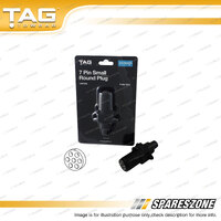 TAG 7 Pin Small Round Plug - Suits Trailer Side of Plug Connection