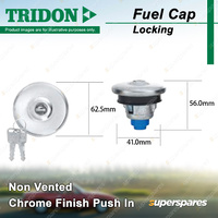 Tridon Locking Fuel Cap for Nissan Gazelle Patrol G60 Prairie Pulsar N10 Silvia