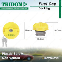 Tridon Fuel Cap for Toyota Hiace KZH LH KDH Hilux 40-56 85 106 107 130 165 185