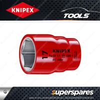 Knipex 1000V Hex Socket - 3/8 Inch Drive 12mm Width Across Flats Length 44mm