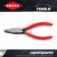 Knipex Flat Nose Plier - 125mm with Flat Short Wide Jaws & Plastic Coated Handle
