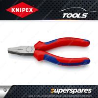 Knipex Flat Nose Plier - 140mm Short Wide Jaws with Multi-component Grips Handle