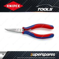 Knipex Electronics Plier - Length 145mm with 45 Deg Bent Half-round Long Jaws