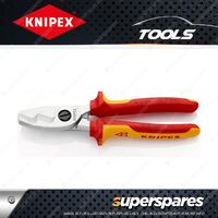 Knipex 1000V Cable Shears - 200mm with Twin Cutting Edge Chrome-plated Shears