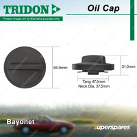Tridon Oil Cap Bayonet 37.5mm for Daewoo Lanos SX Nubira J150 1.6L 2.0L