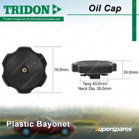 Tridon Oil Cap Plastic Bayonet 35.5mm for Mazda B2600 T2600 2.6L Diesel