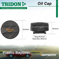 Tridon Oil Cap Plastic Bayonet 38.0mm for Skoda Octavia Roomster Superb