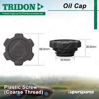 Tridon Oil Cap for Subaru Legacy BH Liberty RS B4 GT GT-B Outback BG BH9 MY10