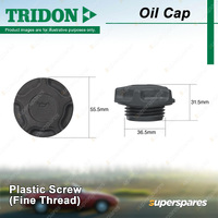 Tridon Oil Cap for Toyota Hilux GGN15 25 Kluger GSU40 45 Vitz Yaris Platz Tarago