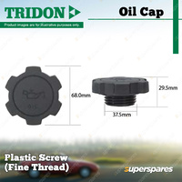 Tridon Oil Cap for Toyota Landcruiser 40 45 55 60 70 73 75 78 79 80 100 105 200