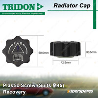 Tridon Recovery Radiator Cap for Peugeot 206 206CC 207 207CC 307 307CC 308 3008