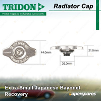 Tridon Recovery Radiator Cap for Subaru Tribeca MY07 MY08 3.0L 3.6L