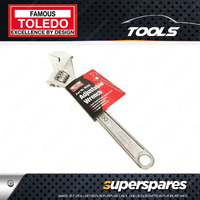 Toledo Adjustable Wrench 150mm 6" Length 110g Metric graduation markings on jaw